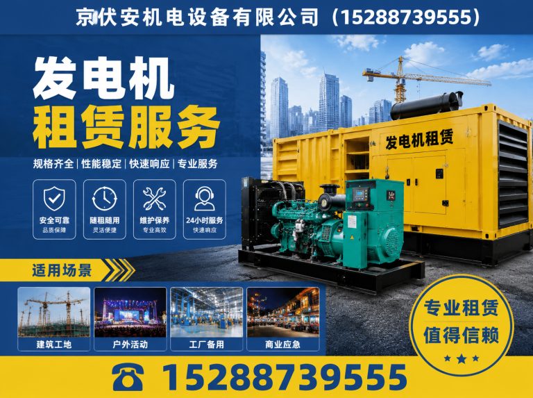清远应急发电机出租展示图
